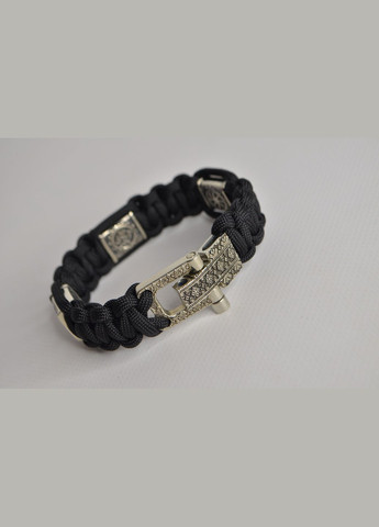 Браслет с вышиванкой коловратом отпечатком лапы и цветом перуна из мельхиора ручное литье + брелок в подарок No Brand (341738966)