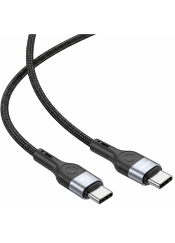 Кабель Pro Type-C to Type-C 60W TPE+плетение 2м черный Winso (397341766)