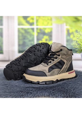 Коричневые повседневные зимние ботинки зимние подростковые для мальчика Paliament