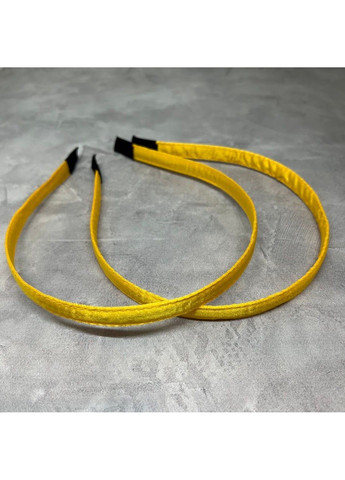 Обідок для волосся (металевий), ширина 1,2 см, колір-жовтий, арт 016638, 1 шт No Brand (362219149)