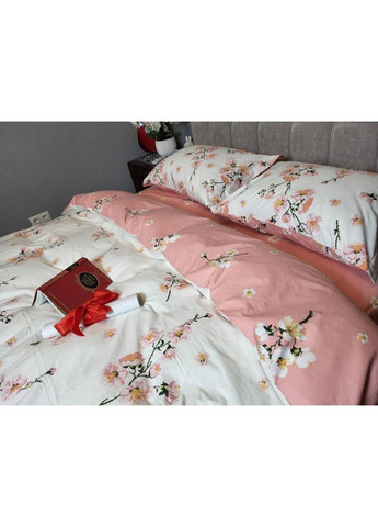 Постельное белье с резинкой Adagio coral, ранфорс Двухспальный размер, наволочки 50/70 No Brand (364220013)