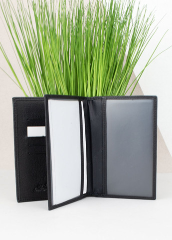Обкладинка для паспорта та карток LC-47043-1 шкіряна чорна 2 в 1 De Esse (300567493)