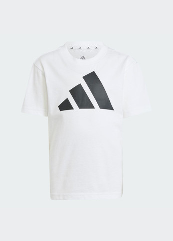 Белая демисезонная футболка essentials kids adidas