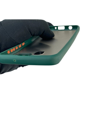 Чехол для телефона Galaxy A21s (SM-A217F) с высокими бортами защитой камеры самсунг а21с темно-зеленый Samsung (366390301)