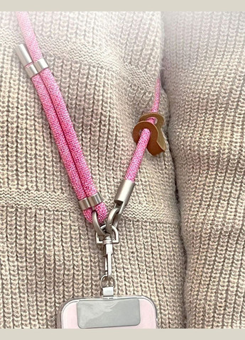 Міцний унісекс ремінець-шнур 8 мм для телефону, регульований до 150 см на шию або через плече Синій No Brand (329038297)