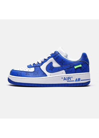 Белые демисезонные кроссовки мужские nike louis vuitton x air force 1 low blue найк дакбут No Brand