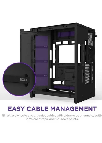 Корпус для ПК H9 Flow RGB Dual-Chamber All Black (CM-H92FB-R1) NZXT (390941275)