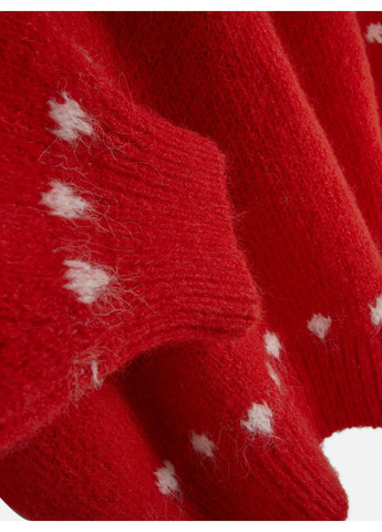 Червоний джемпер зима,червоний білий, Primark