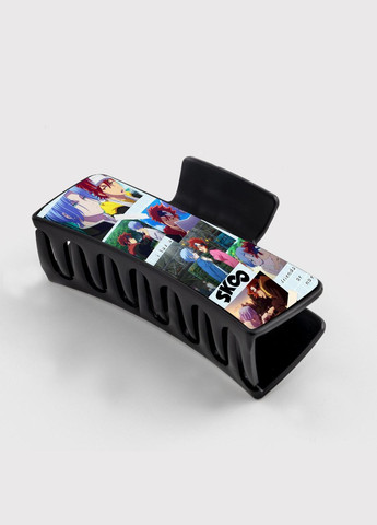 Заколка крабик для волос Аниме Скейт Бесконечность #0002 черный No Brand (315631491)