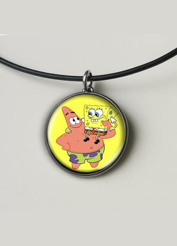 Набор подвеска (кулон) и брелок Губка Боб #03 (подарочный набор) No Brand (332633366)