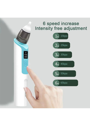 Електричний дитячий носовий аспіратор Green No Brand (365721820)