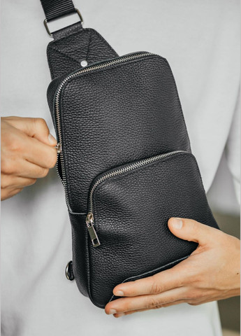 Сумка чоловіча функціональна чорна NIUNIU (296662359)