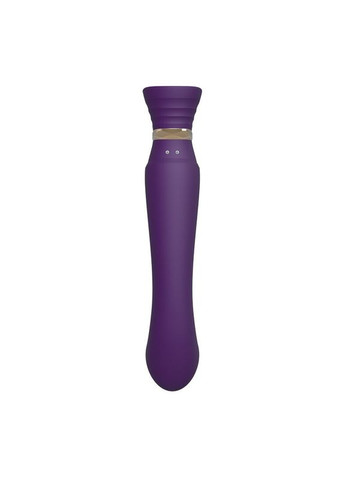 Смартвибратор 3в1 — Queen Twilight Purple, пульсивная жемчужина и вакуум, кристалл Swarovski Zalo (296627044)