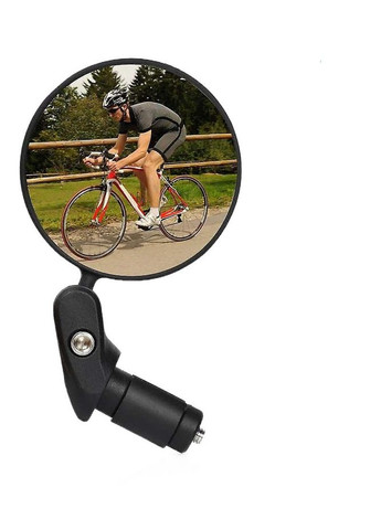 Дзеркало заднього виду велосипедне в ручку керма кругле No Brand (316473038)