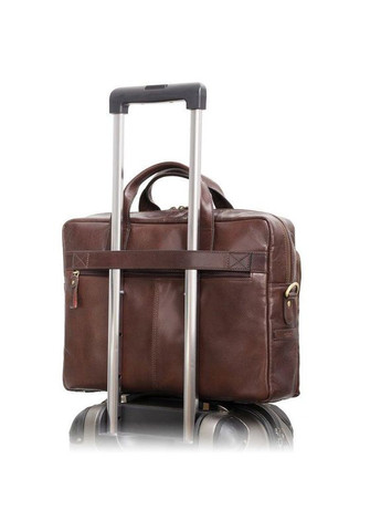 Мужская кожаная сумка Hugo с отд/для ноутбука 15" с защитой RFID Brown (ML31 BRN) Visconti (332186427)