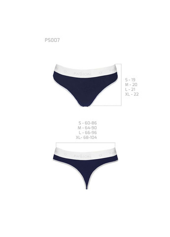 Комбінований демісезонний спортивні трусики-стрінги ps007 panties m, navy blue Passion