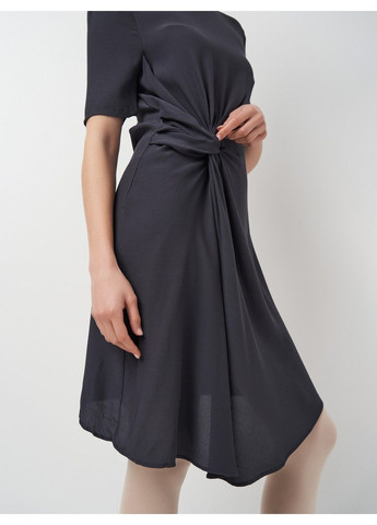 Темно-сіра кежуал сукня H&M однотонна