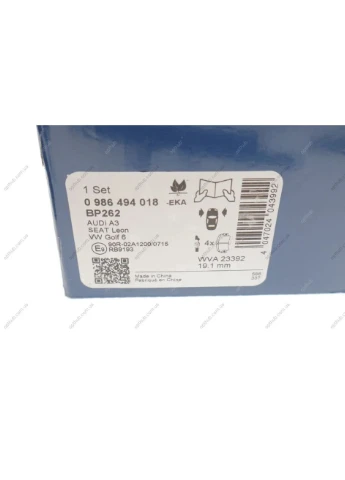 Колодки тормозные (передние) Audi A3/TT/Seat Leon/Skoda Octavia/VW Golf 96-10/Polo 05-09 (+д 0 986 494 018 UA63 Bosch (332797999)