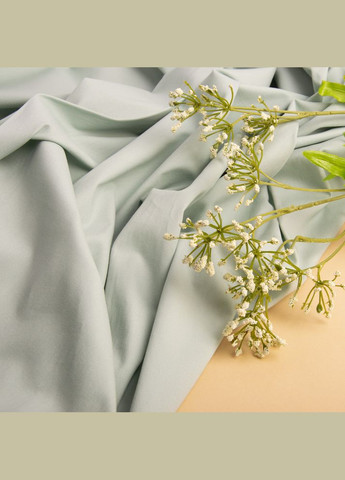 Тканина котон твіл стрейч зелена пастель IDEIA (306459605)