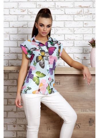 Голубая блуза 389.0830 Seventeen