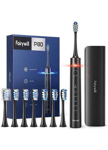 Електрична зубна щітка P80 black Fairywill (289355117)