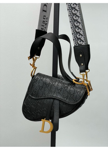 Сумка жіноча Christian Dior Saddle чорна сідло Сумка Крістіан Діор Крос-боді No Brand (355466990)