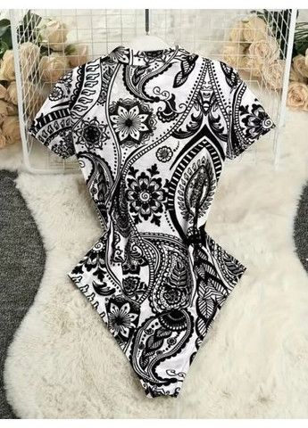 Боди женский Y2K с тропическим принтом 302 No Brand (350886029)