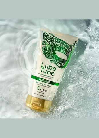 Лубрикант на водній основі Lube Tube Nature, 150 мл, натуральний склад, зволожує, заспокоює Orgie (324116927)