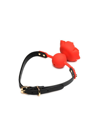 Силиконовый кляп с розой : Blossom Silicone Rose Gag – Red Master Series (369946025)