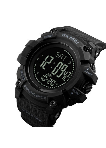 1356BK Black + Compass электронный спортивный, армейский Skmei (324088895)