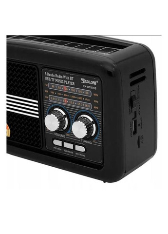 Радіоприймач акумуляторний Bluetooth колонка із сонячною панеллю Golon RX-BT978S Solar (329870822)