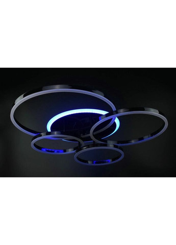 Люстра світлодіодна стельова LED світильник для квартири на стелю ледве з пультом 26149 Чорний 12х69х79 см. Sunnysky (335975302)