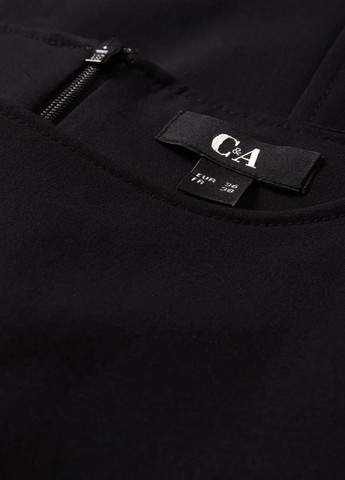 Черное деловое платье C&A однотонное