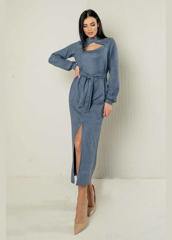 Сіро-синя кежуал, святковий, ділова сукня ри мари селма пл 0722 RiMari