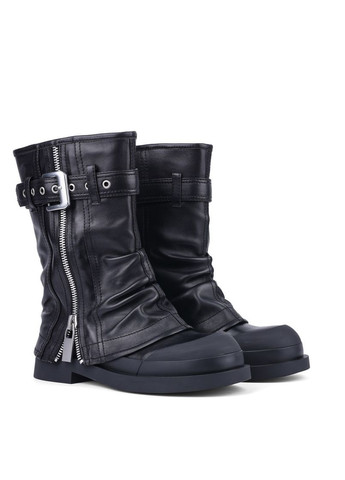 Жіночі Черевики A2460-Z911R Чорний Шкіра MIRATON (304203778)