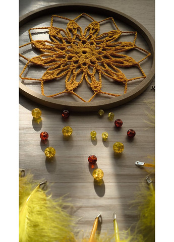 Авторский набор для творчества "Ловец снов" ярко-желтый Dream Studio (367983048)