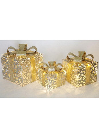 Набор декоративных подарков - 3 коробки с led-подсветкой Bona (282589935)
