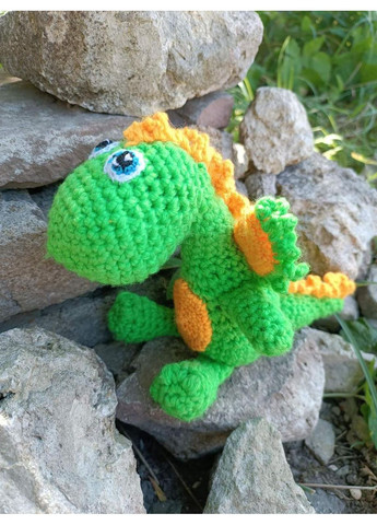 Вязаная игрушка Дракошка ручная работа мягкая игрушка дракон, динозавр No Brand (363329728)