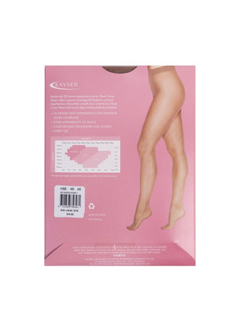 Колготки женские Average 2, 30 den бежевые Kayser (290706302)