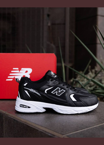 Черные демисезонные кроссовки мужские new balance No Brand 530 Black