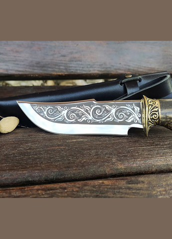 Мисливський ніж Ведмідь бронза ручної роботи (Н022) Гранд Презент (279382104)