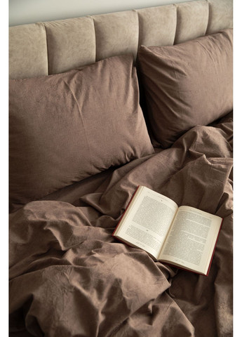 Постельное белье вареный хлопок "Белый" Полутораспальный, Простыня на резинке, наволочки 50х70 IN.HOME_UA (371141807)