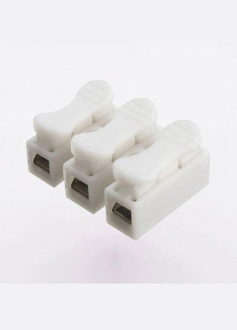 Набір з’єднувачів для дроту CH-3 клемні колодки швидкого з’єднання на три контакти 10 шт білий (R051302-10) No Brand (330778932)