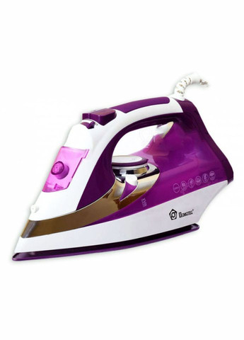 Парова електрична праска MS 2201 2200 Вт Фіолетовий Domotec (297331536)