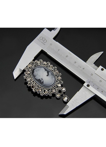 Жіноча вінтажна брошка Камея «Camey» (сріблястий) China (366874643)