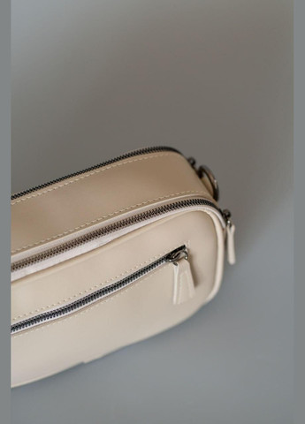 Сумка женская Кросс боди функциональная бежевая из экокожи NIUNIU (340239672)