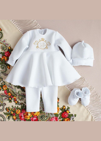 Тепле плаття на хрещення з іменною крижмою, Хрестильні набори з вишивкою, Плаття для дівчинки на хрестини, 74 No Brand (301033613)