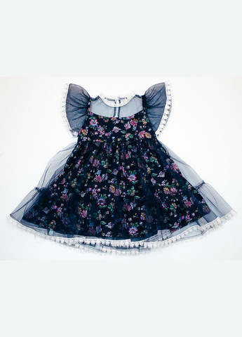 Тёмно-синее платье детское Piccolo (298729171)