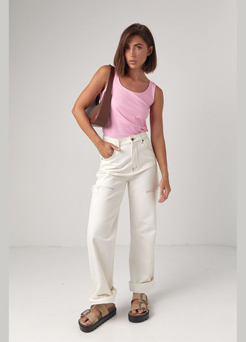 Эластичная женская майка 240313 Lurex — 299261115