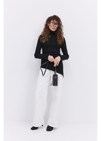 Женская трикотажная кофта в рубчике с асимметричным низом Arjen (365564654)